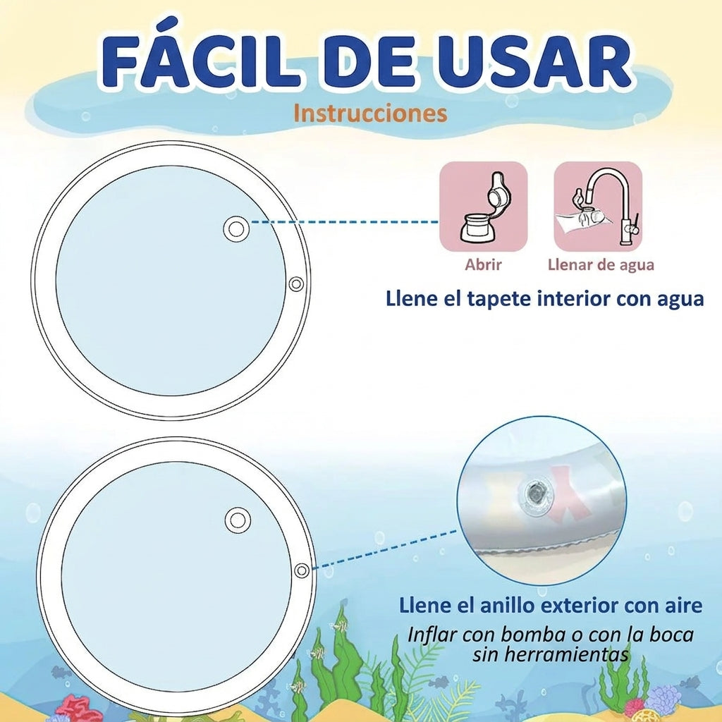 Tapete de Agua para Mascotas