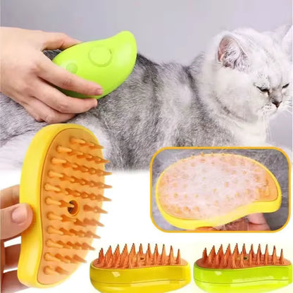 Cepillo Masajeador a Vapor para Perros y Gatos